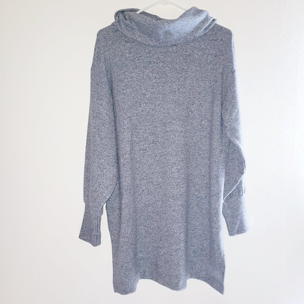 Anthropologie Maeve Sweater Womens Gray Small Fall Pumpkin Spice Latte Cowl Neck - Picture 2 of 12